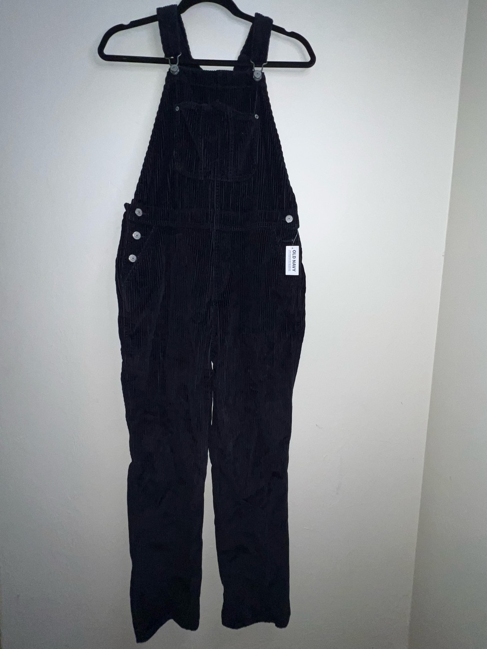 Old Navy Black Corduroy Women's Overalls